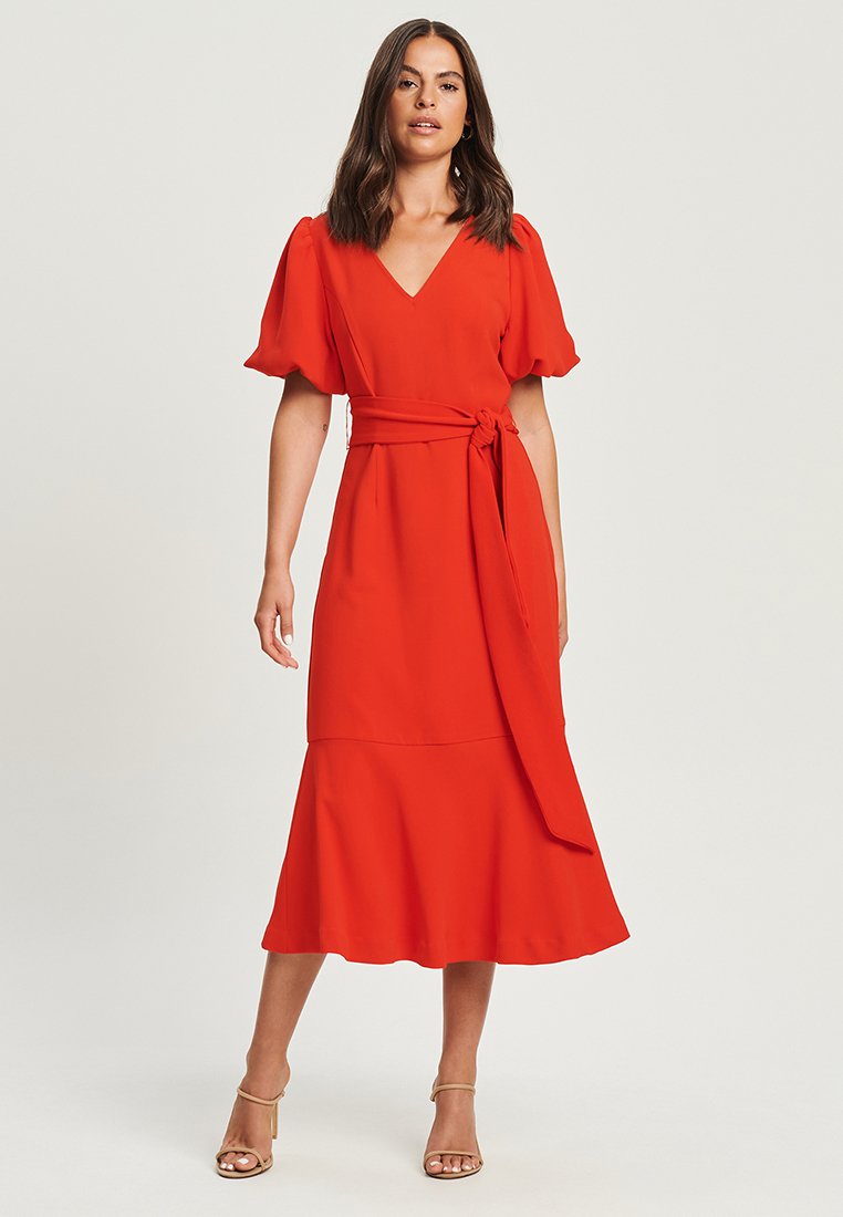 TUSSAH GIANNA Jurk coral/rood Zalando.nl