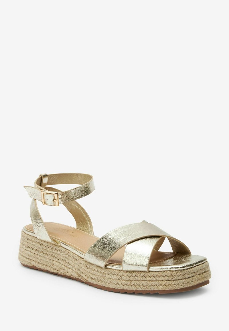 Damen Halbschuhe | Next FOREVER COMFORT CROSSOVER Espadrille gold/goldfarben - CA93413 Damen Halbschuhe | Next FOREVER COMFORT CROSSOVER Espadrille gold/goldfarben - CA93413