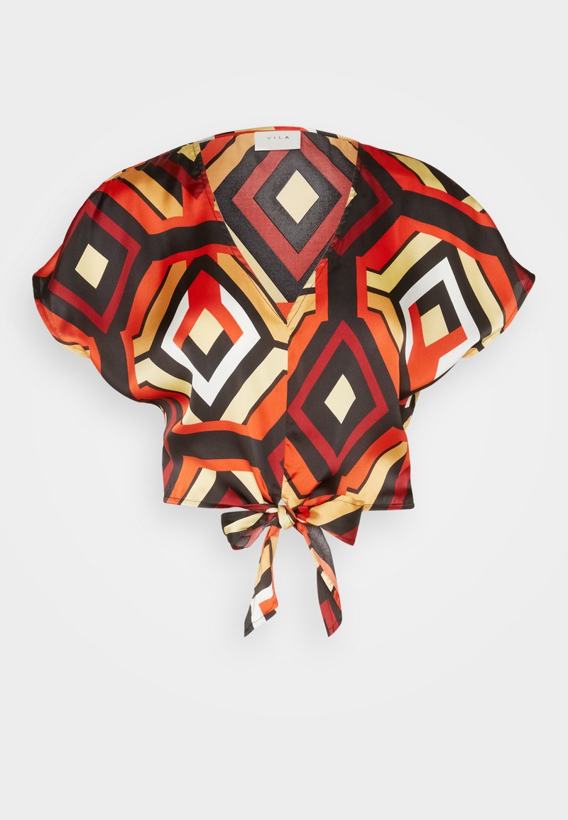 Vila Blouse bordeauxrood