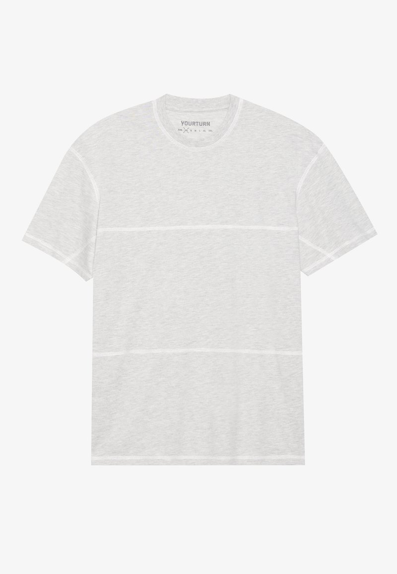 YOURTURN T-shirt print lichtgrijs gemêleerd YOURTURN T-shirt print lichtgrijs gemêleerd