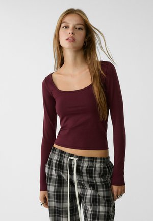 Long sleeved top - bordeaux