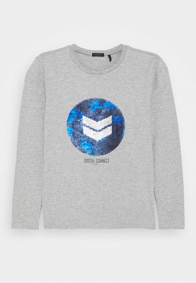 REVERSIBLE SEQUIN CHEVRON  - T-shirt à manches longues - gris chiné moyen