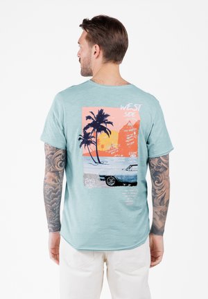 Key Largo Camiseta estampada - light blue