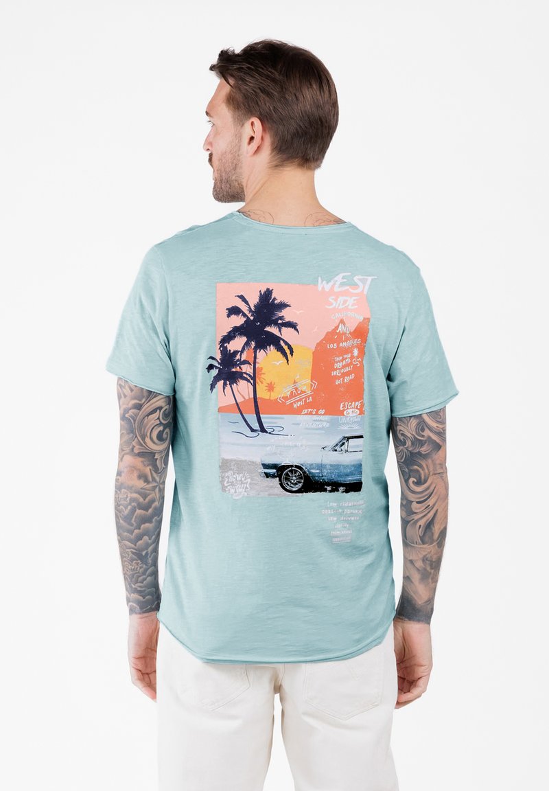 Key Largo Camiseta estampada - light blue