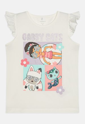 NMFMEMI GABBY - T-shirt con stampa - jet stream