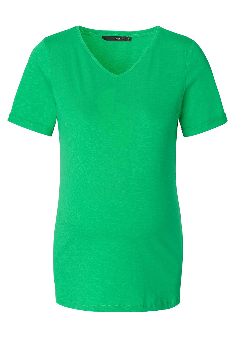 Supermom T-shirt print groen