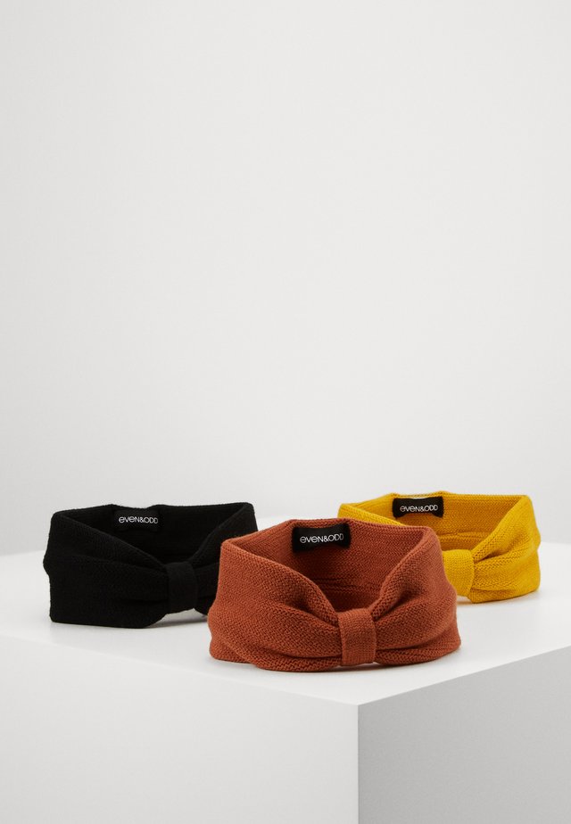 3 PACK - Mütze - mustard/blacK/orange