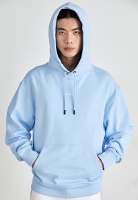 BOSS - WESMALLHOOD - Hoodie - open blue Miniatuurafbeelding 1