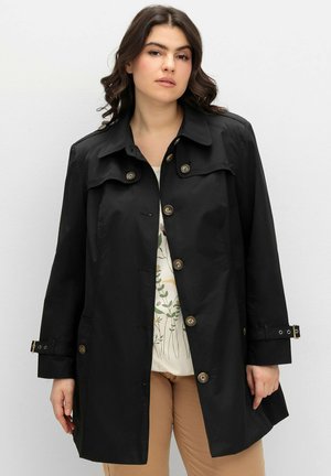 Sheego, LEICHT GLÄNZENDE - Short coat - schwarz
