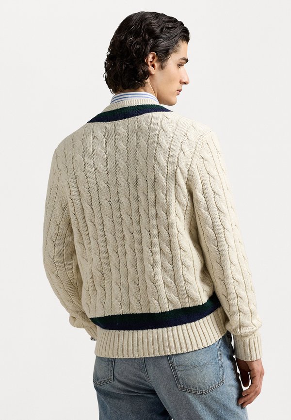 EMBROIDERED CRICKET JUMPER - Jumper - cream combo3