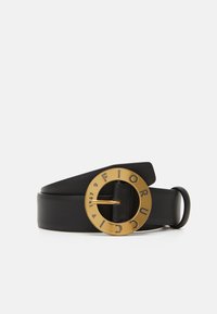 ROUND BUCKLE BELT UNISEX - Ceinture - black
