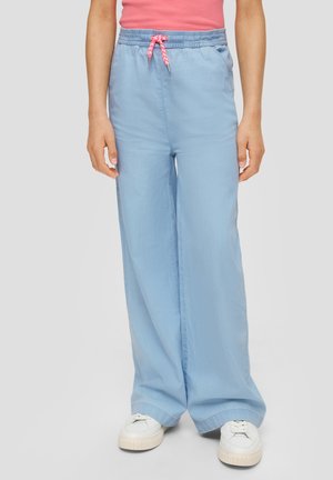 s.Oliver CULOTTE - Flared Jeans - blau