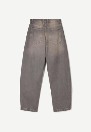 Bershka, BALLOON - BAGGY - Jean boyfriend - mottled dark grey