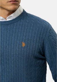 U.S. Polo Assn. MADS - Svetr - vintage indigo mélange