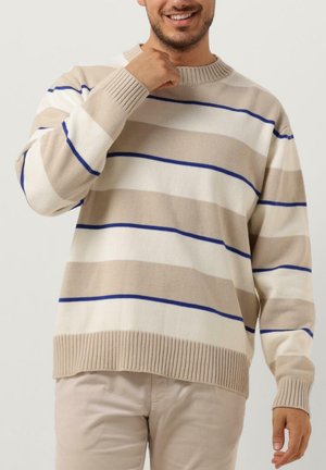 KURT STRIPE CREW - Trui - zand