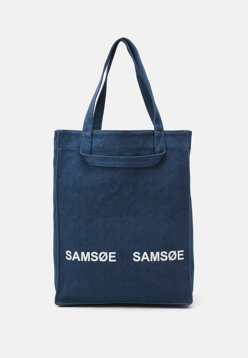 Samsøe Samsøe SALUCCA UNISEX - Tote bag - washed blue/blue - Zalando.co.uk