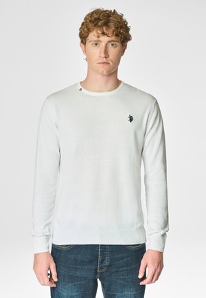 U.S. Polo Assn. GIROCOLLO  - Felpa - white