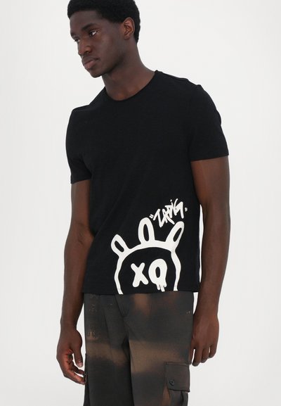Zadig & Voltaire STOCKLY FLAMME UNISEX - T-shirt imprimé - black