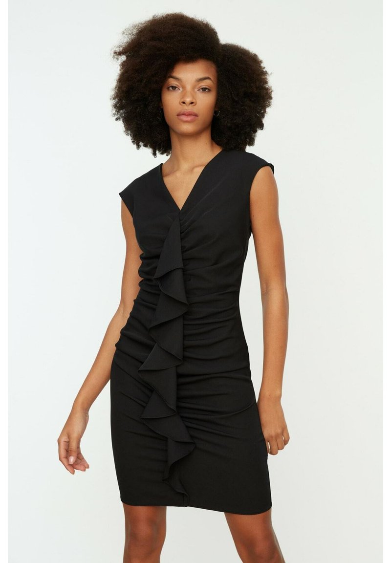 Damen Kleider | Trendyol Etuikleidblack/schwarz - LJ60699 Damen Kleider | Trendyol Etuikleidblack/schwarz - LJ60699