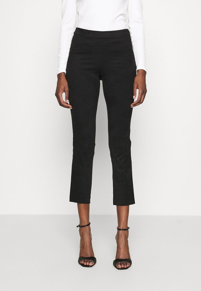 TROUSERS FREDDIE - Tygbyxor - black