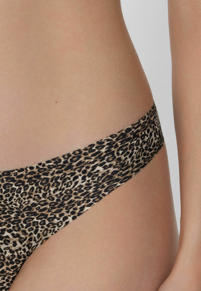 Mutande Vestito Leopardato Tezenis Tezenis Perizoma Black/nero