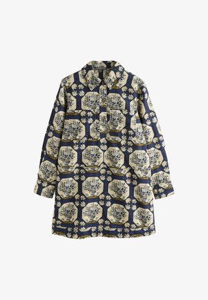 Next, TALL FIT - LONG SLEEVE MINI TWILL DRESS - Blusenkleid - blue print national trust