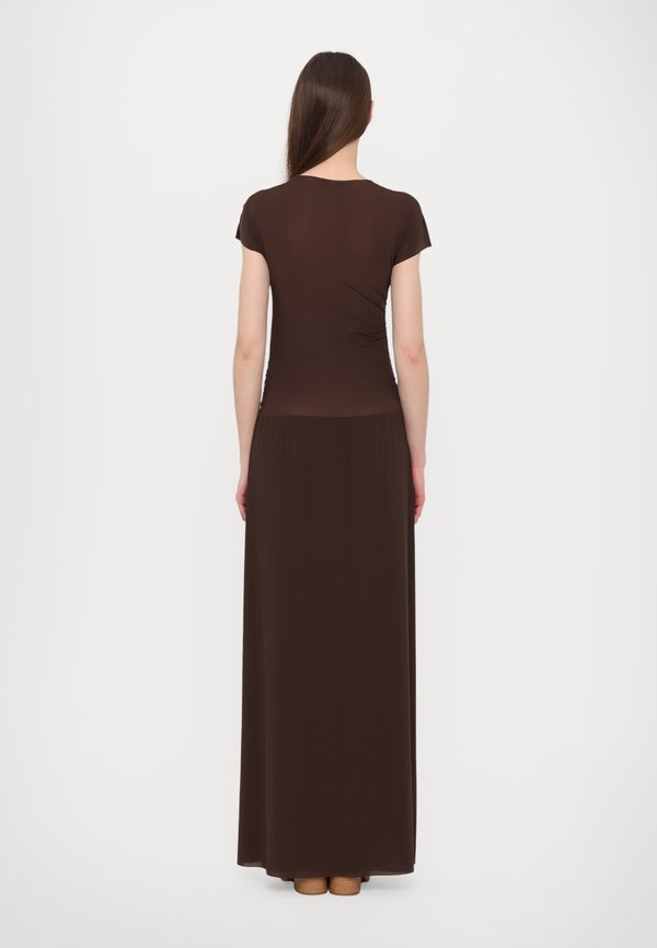 MAJORI - Jersey dress - coffee2