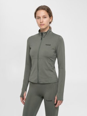 Hummel HUMMEL HMLPRIMA W ZIP BLOUSE - Træningsjakke - castor gray