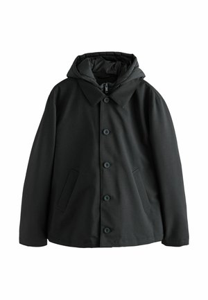 REGULAR FIT - QUILTED SHOWER RESISTANT HOODED - Vinterjakker - black