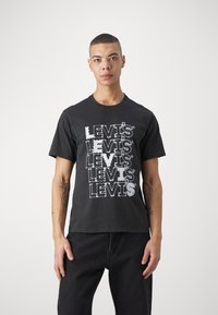 Levi's® RELAXED FIT - Trükipildiga T-särk - zigzag headline caviar
