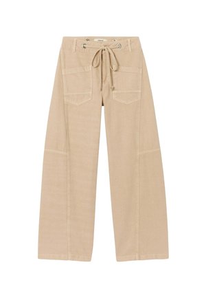 Promod, PANTALON LARGE À OEILLETS - Wide Leg - beige