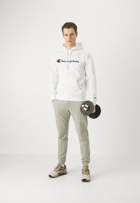Champion ICONS HOODED LARGE LOGO - Jersey con capucha - white