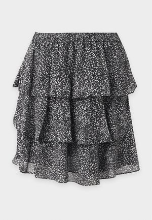 MICHAEL Michael Kors, TIER SKIRT - Minijupe - black/bone