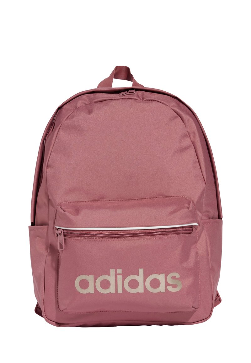 adidas Performance LINEAR ESSENTIALS - Mochila - preloved crimson champagne met white