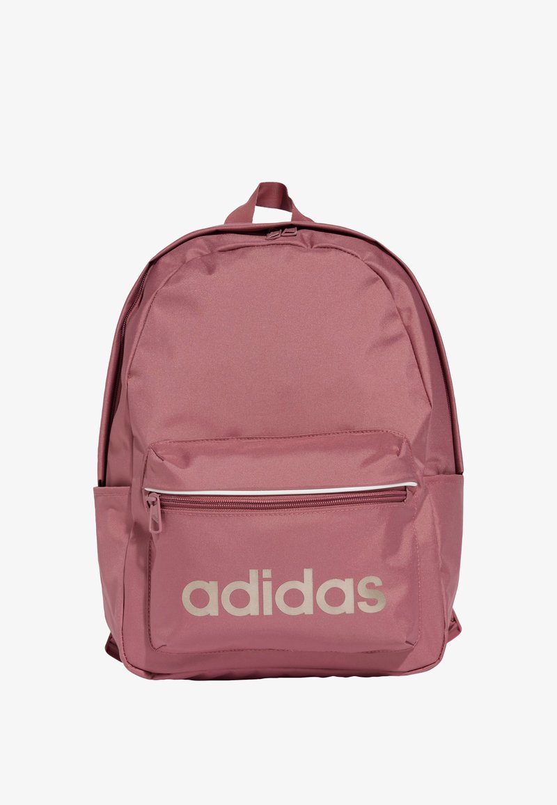 adidas Performance LINEAR ESSENTIALS - Mochila - preloved crimson champagne met white