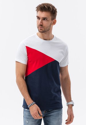 T-Shirt print - white red