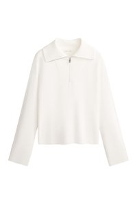 HALF-ZIP - Trui - white