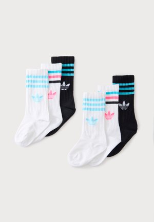 adidas Originals CREW UNISEX 6 PACK - Κάλτσες - black/white/samba blue/bliss blue