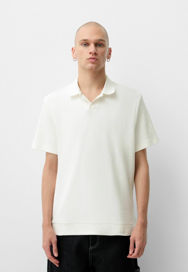 Bershka - Polo shirt - white, Enlarge