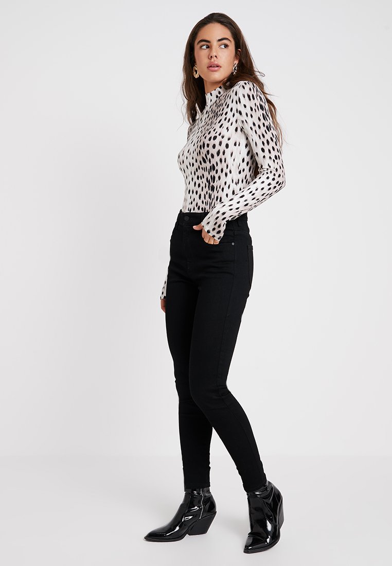 Diesel SLANDY-HIGH - Jeans Skinny Fit - black/black denim - Zalando.ie