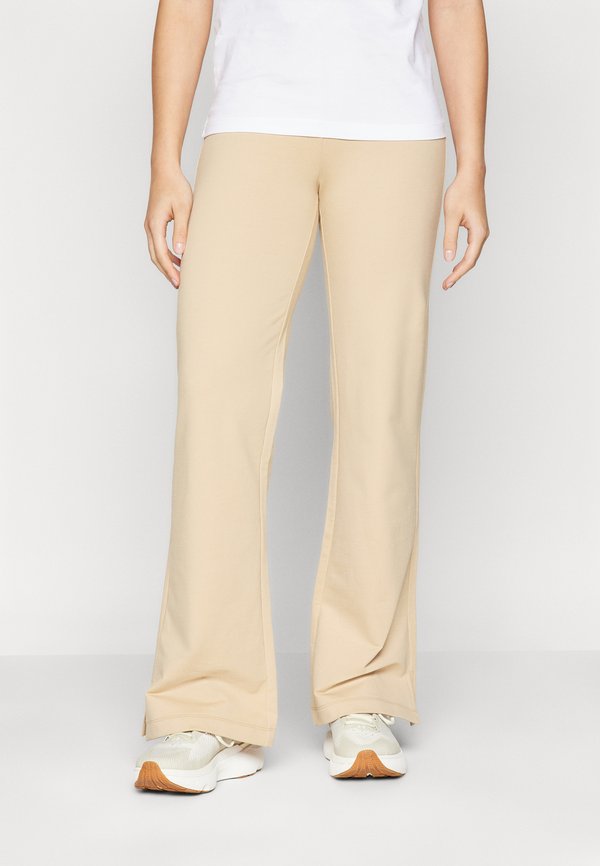ICONS FLARE PANTS - Tracksuit bottoms - tan