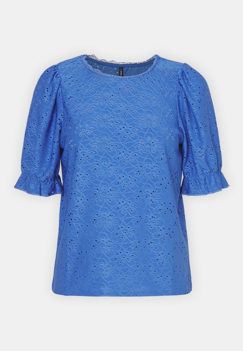 Only T-shirt print koningsblauw