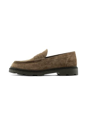 TRACK - LOAFERS WITH PENNY STRAP - Chaussons - brown