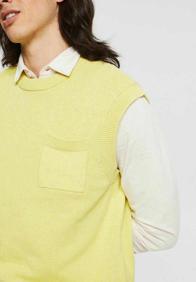 Herren Strickjacken | edc by Esprit Strickpullover yellow/gelb - PM74663 Herren Strickjacken | edc by Esprit Strickpullover yellow/gelb - PM74663
