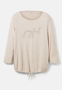 TOM TAILOR Bluză cu mânecă lungă - messy beige melange