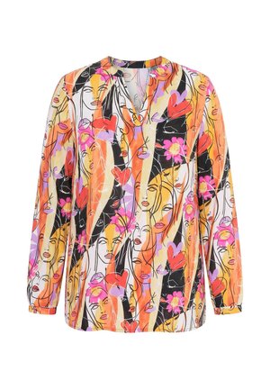 MIAMODA, BLUSE, REGULAR FIT, MUSTER, LANGARM - Blouse - multicolour