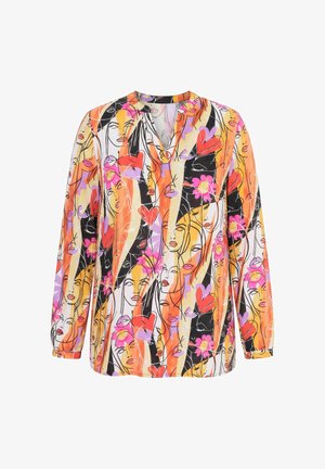 MIAMODA, BLUSE, REGULAR FIT, MUSTER, LANGARM - Blouse - multicolour