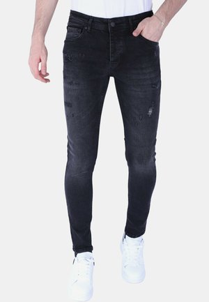 Local Fanatic STONE WASHING JEANS  - ZWART - LF-DNM-1105 - Slim fit jeans - grijs