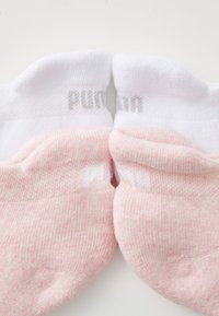 Puma WOMEN CUSHIONED SNEAKER 4 PACK  - Zeķes - white / pink melange