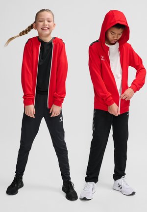 HMLAUTHENTIC PL ZIP HOODIE  - Træningsjakke - true red